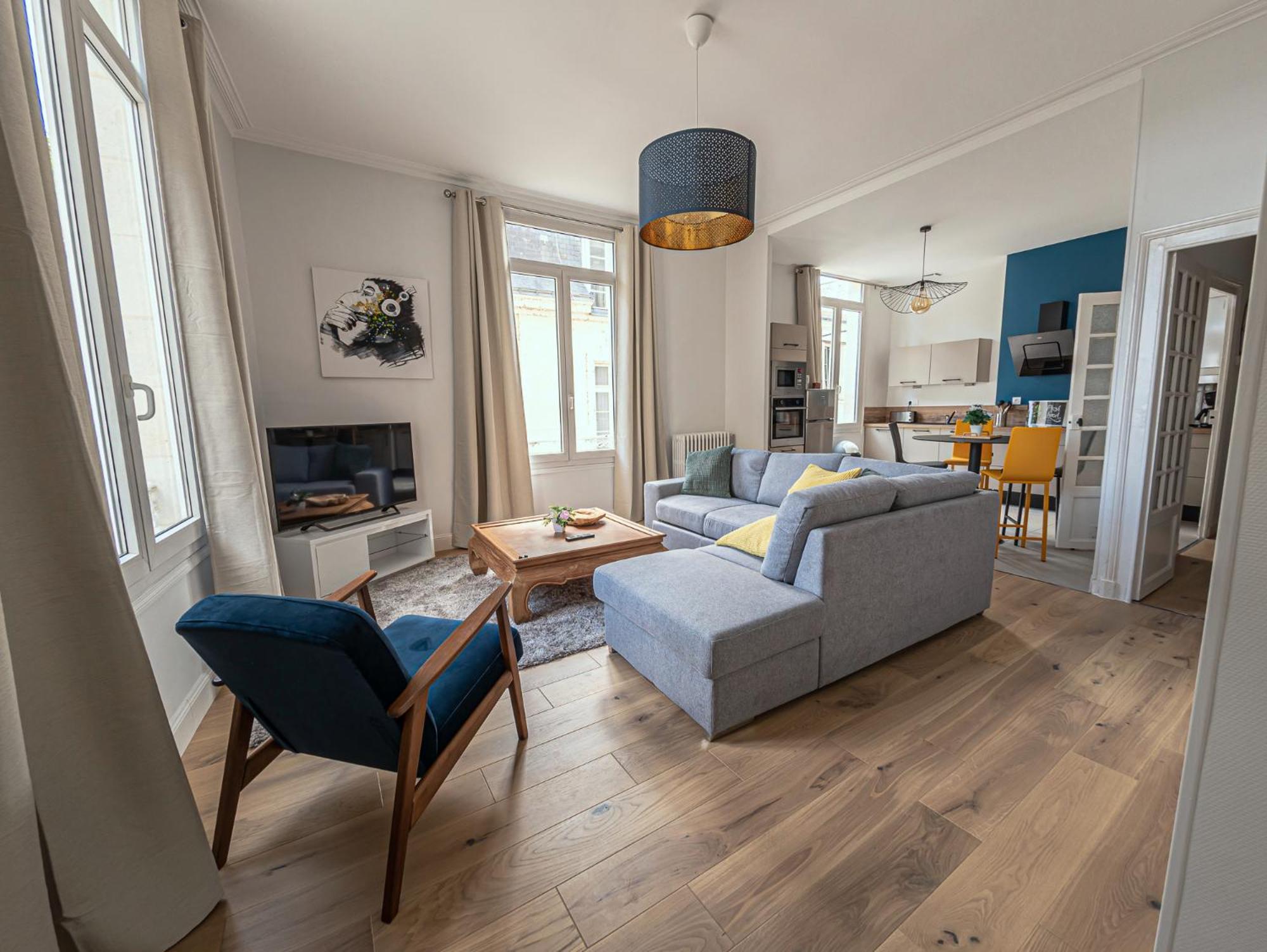 Appartement Le Moliere Vue Sur Loire ソミュール エクステリア 写真